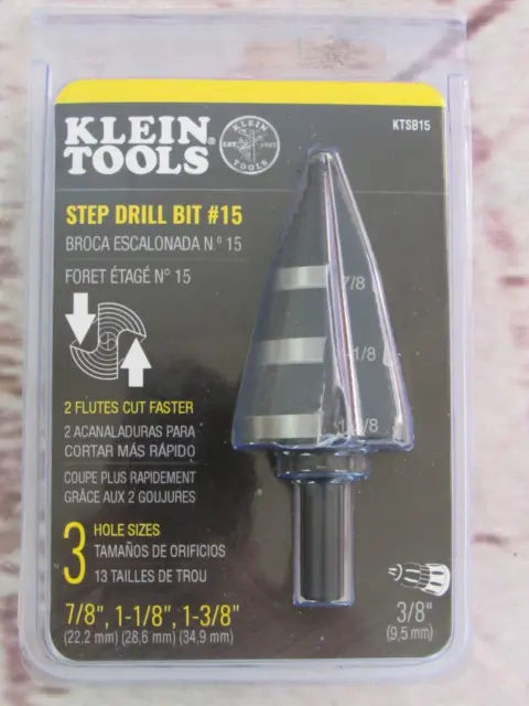 Klein Tools step drill bit #15 KTSB15