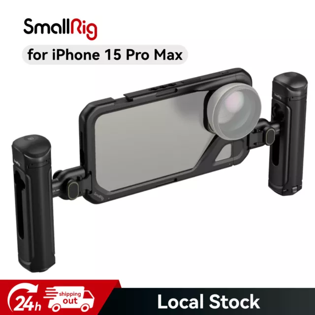 SmallRig 15 Pro Max Phone Cage Mobile Kit w/ Side Handle for iPhone 15 Pro Max