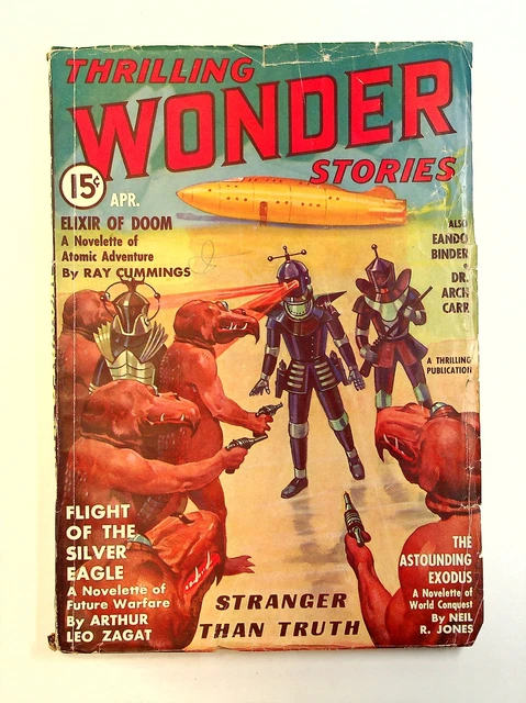 Thrilling Wonder Stories Pulp Apr 1937 Vol. 9 #2 VG- 3.5