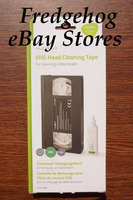 Top Quality Vhs Video Recorder Wet Or Dry Head Cleaning Tape / Cassette - New