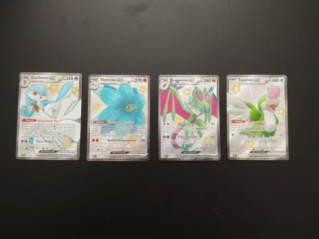 Lot De 4 Cartes Pokemon EX - EV4.5 Destinées De Paldea - Neuf FR