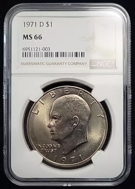 1971 D Eisenhower (Ike) Dollar NGC MS66