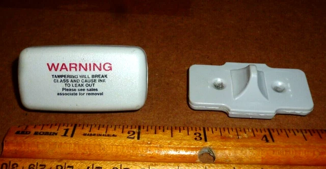 100 SENSORMATIC EAS Security Dual Ink PIN  with Red Warning and TAG Backing