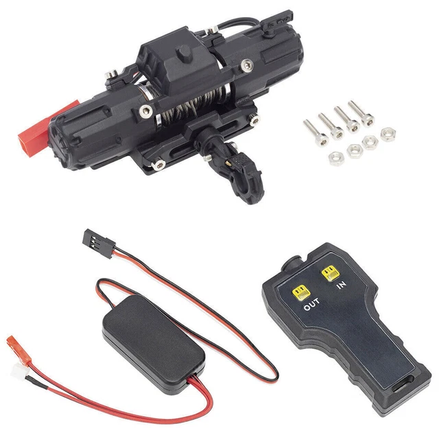 1/10 Metal Double Motor Winch/Controller Suit For TRX4 90046 D90 RC Crawler Car