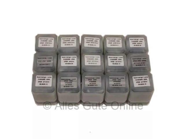 15x ER25 Pinza / Pinze di serraggio 430E (2-16mm)  #417