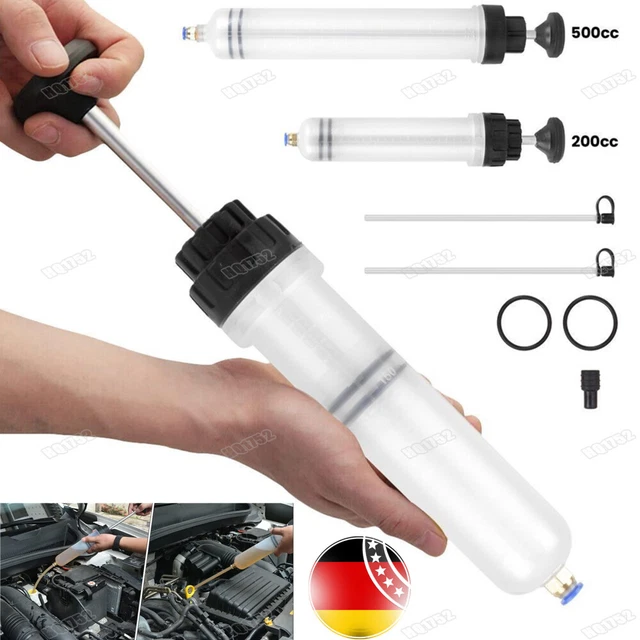 Pompa Aspirazione Olio SMOTIVEPRO 200ml - Manuale Con 3 Tubi Per Auto E Moto - Foto 4