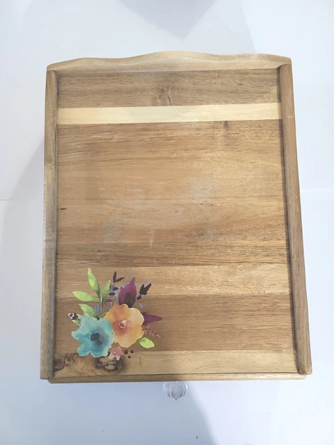 Vajilla de madera para mujer Pioneer caja de almacenamiento de vajilla de plata