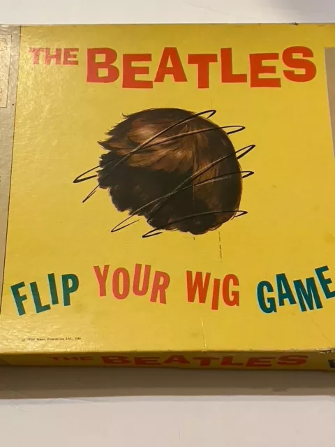 Vintage 1964 Milton Bradley, “The Beatles Flip Your Wig” Board Game.