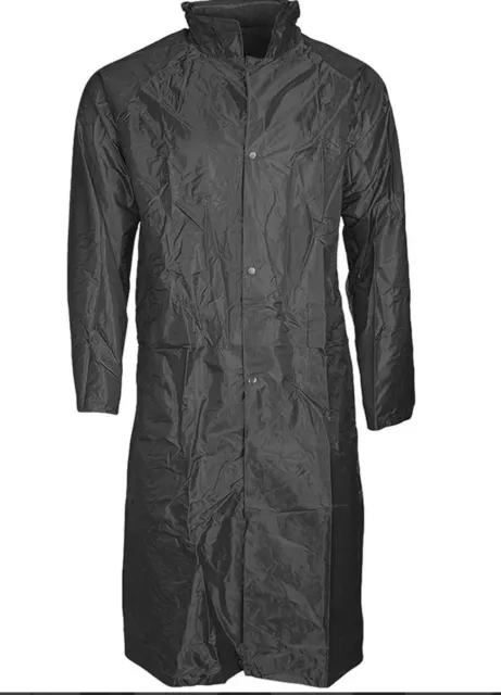 DELTA PLUS MENS Waterproof LONG Full Length Rain Jacket Hooded