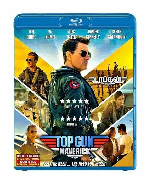 TOP GUN MAVERICK 2022 Bluray DVD Movie Region FREE + FREE Shipping 0.
