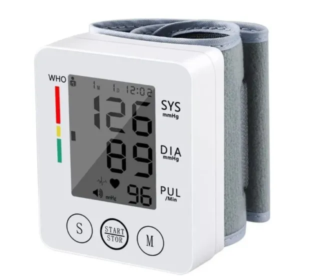 Rechargeable Blood Pressure Monitor for home use UK Digital Wrist Cuff BP