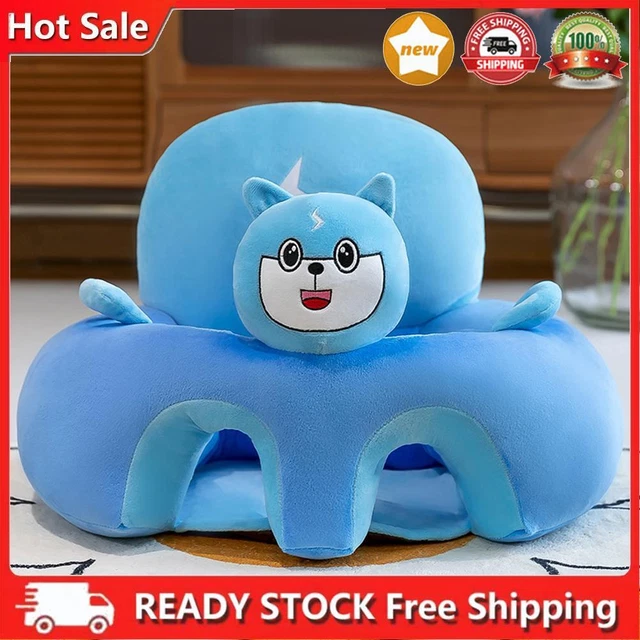 Funda de silla de asiento de felpa suave para bebé cómoda sofá bebé estuche de asiento sin relleno