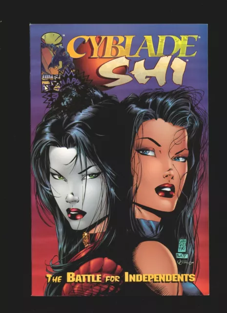 Cyblade/Shi Battle For Independents # 1 Golden Apple 1st Witchblade VF/NM Cond