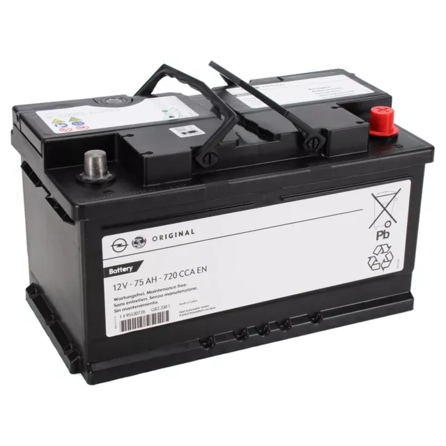 ORIGINAL GM OPEL Autobatterie Starterbatterie 12V 60Ah 510 CCA EN