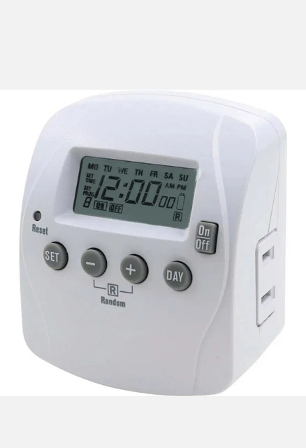 Temporizador digital interior Prime 125V 7 días TND002 Prime TND002 054732816507 blanco