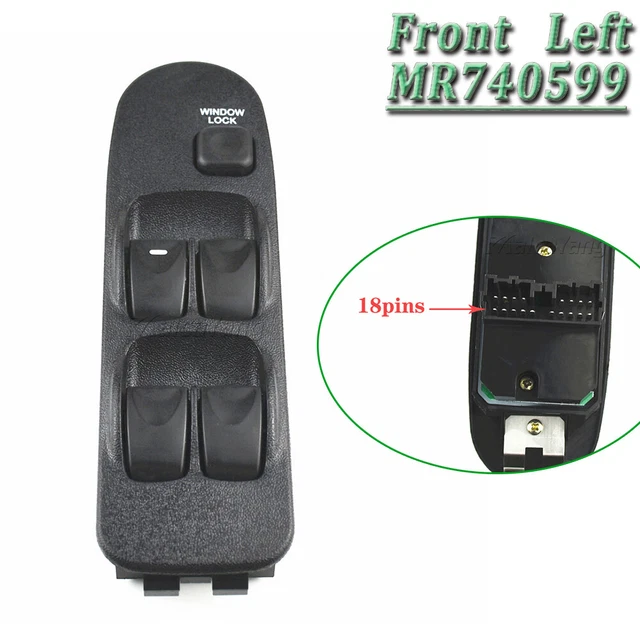 Commutateur Lève-vitre Avant Gauche Pour Porsche 911 991 (2012-2019) - Interrupteur 5 Boutons, Référence 99161315102DML
