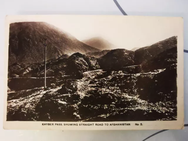 Pakistan Kyber Pass Road to Afghanistan Postcard Unused vintage