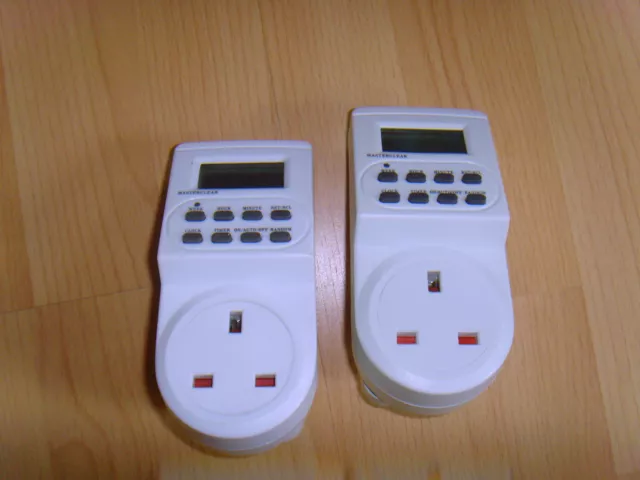 2 x Masterplug TEIH7 24 Hour/7 Day Programmable Electronic Timers