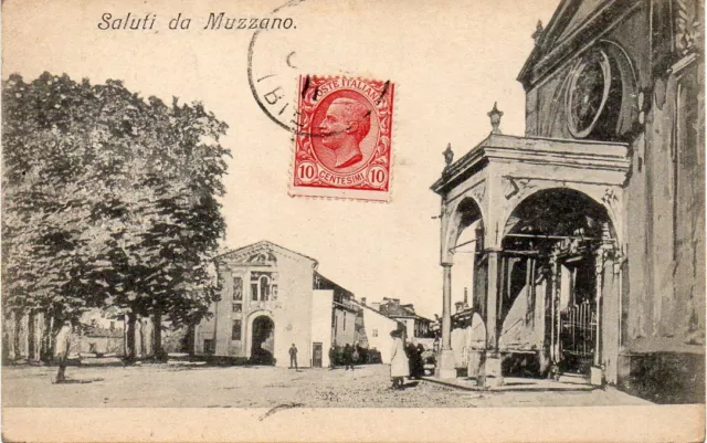 Biella - Saluti da Muzzano - fp vg 1911