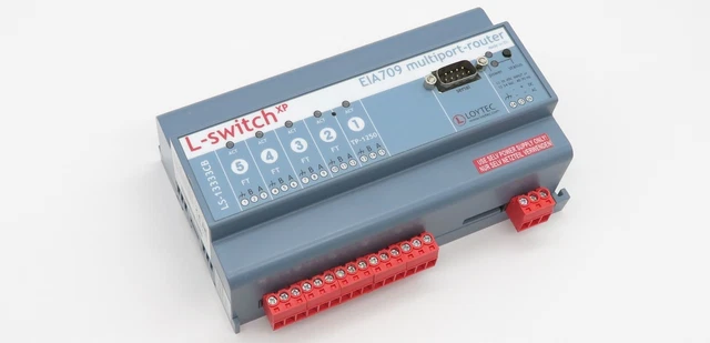 LOYTEC LS-13333CB L‑Switch XP EIA709 Multiport-Router 1x TP/XF-1250 4x TP/FT-10