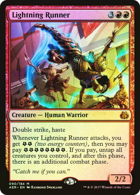 FOIL Lightning Runner ~ Aether Revolt [ NearMint ] [ Magic MTG ]