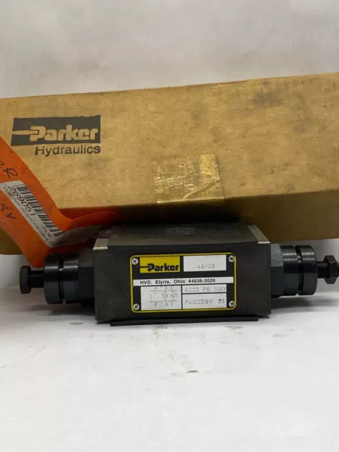 New Parker Hydraulic Throttle Check Control Valve, D03, NG10, 5,000 Psi, FM3DDSV