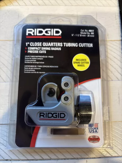 RIDGID 101 1/4-Inch to 1-1/8-Inch Close Quarters Tubing Cutter (40617)