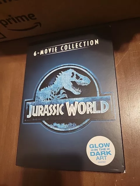 Jurassic World 6 Movie Collection Dvd, Brand New Sealed W/Glow In Dark Slipcase