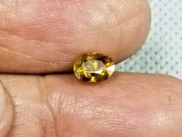 1.10 Cts Sphene / Titanite Loose Gemstones Oval 100% Natural from Pakistan