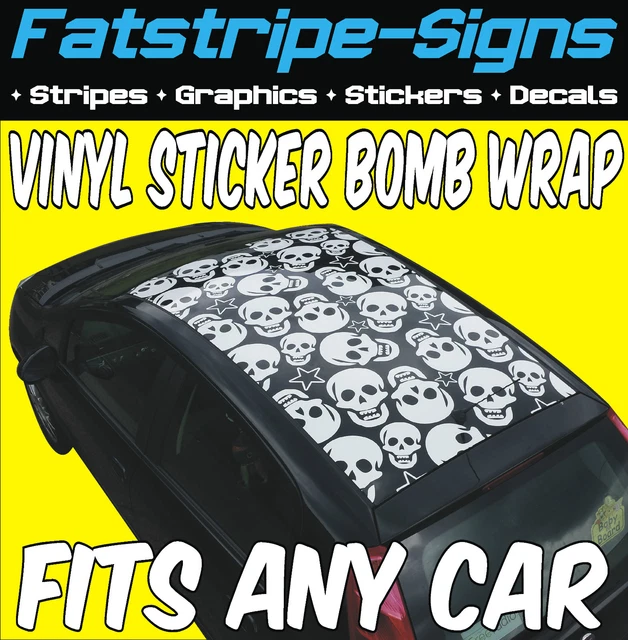 TO FIT FORD KA ST VINYL STICKER BOMB ROOF WRAP CAR GRAPHICS DECALS