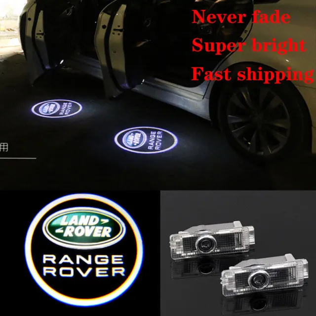 2X Led Projector Ghost Shadow Light Door HD For Land Rover Range Rover Sport