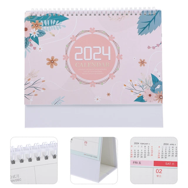 DESKTOP PLANNING 2024 Small Desk Calendar Table Calendar for Desk