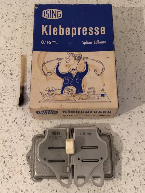 ISING Klebepresse 8/16 mm girante made in germany vintage