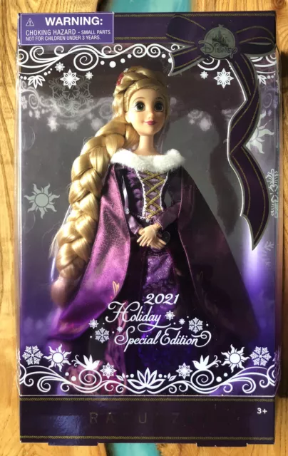 Doll Poupée raiponce rapunzel édition spécial Noël 2021 disney store Disneyland