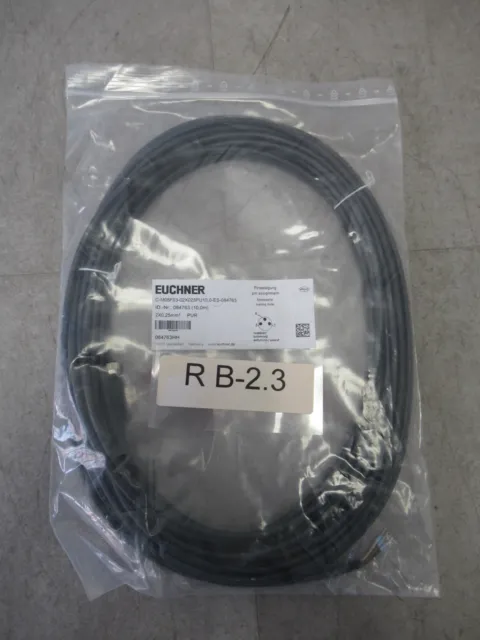 Euchner C-m08f03-02x025pu10, 0-es-084763 Cable de Conexión M Conectores M8 10m