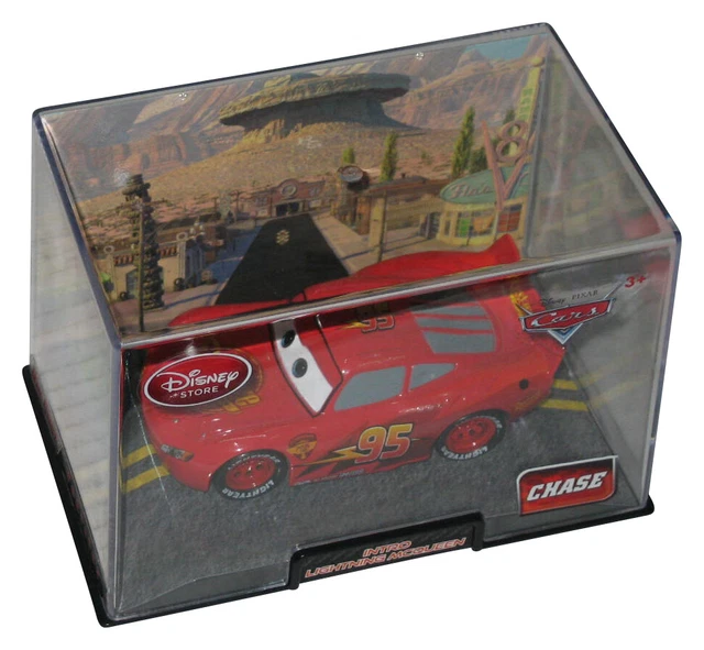 DISNEY STORE CARS Movie Intro Lightning McQueen 1:43 Die-Cast Toy Car w ...