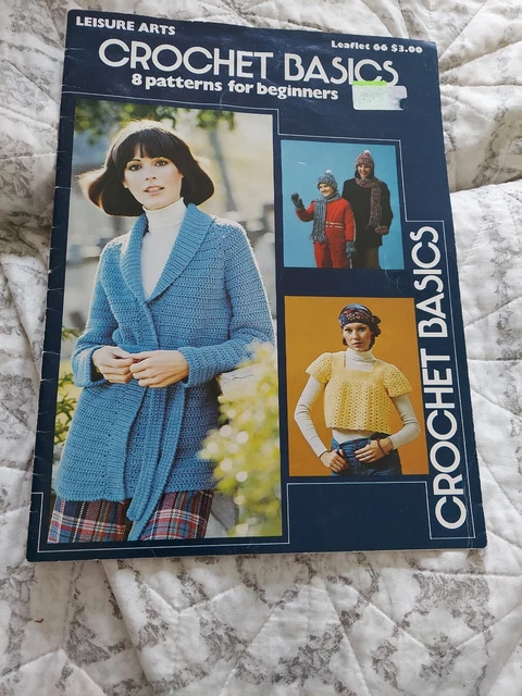FOLLETO DE ARTES DE OCIO 66 CONCEPTOS BÁSICOS DE CROCHET 8 patrones para principiantes usado