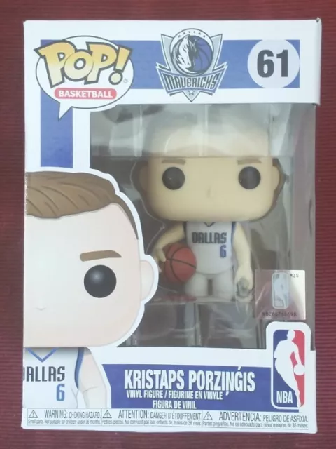 Funko Pop ! KRISTAPS PORZINGIS #6 NBA Dallas Mavericks Basketball Vinyl Figurine