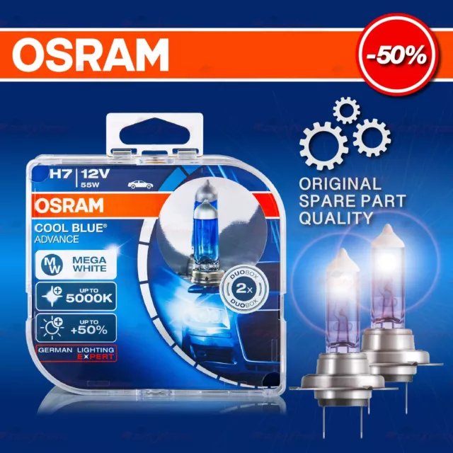 OSRAM H7 COOL BLUE INTENSE DuoBox 5000 K 1500 lm 64210CBN-HCB Glühbirnen  Lampen