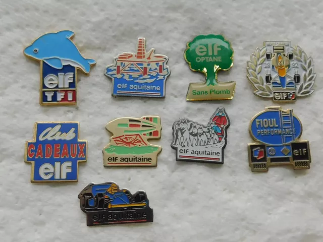 Lot Pin's ELF / PETROLIER / CARBURANT / ESSENCE - (#E7)