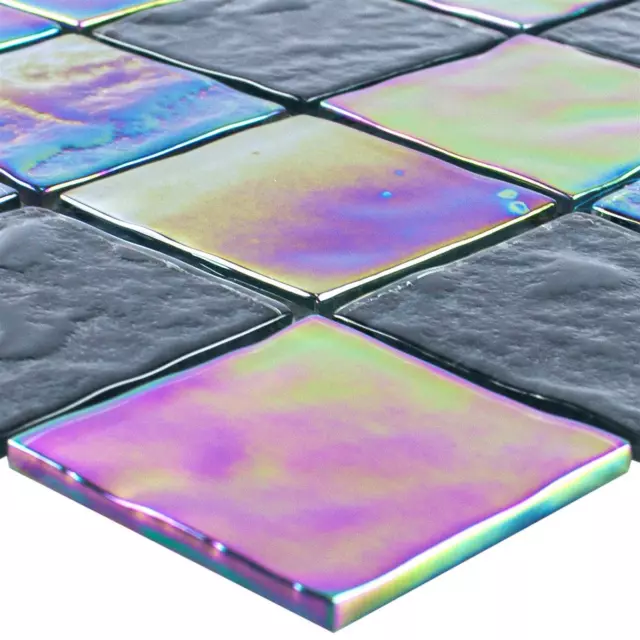 Muster von Glasmosaik Fliesen Perlmutt Effekt Darwin