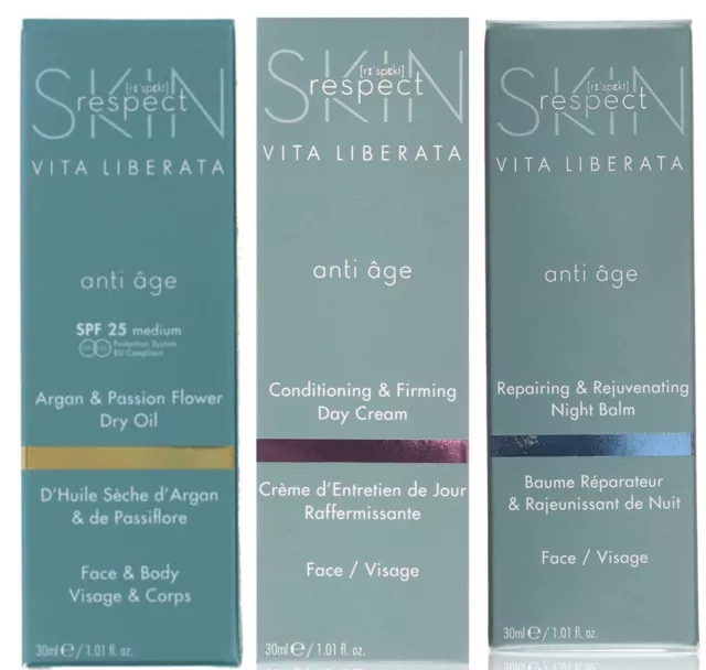 VITA LIBERATA Skin Respect ANTI-AGING Gesichtscreme oder Öl - wählen Sie NACHT TAG oder ÖL