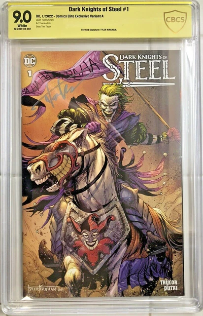 Dark Knights Of Steel #1 Cbcs 9.0 Yellow Label Signed By Tyler Kirkham Ltd 3000