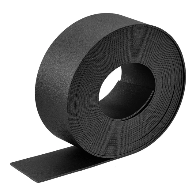 Imitación Cuero Tira Cuero Correa Doble Cara 500cm x 4cm Negro para DIY Bolsos
