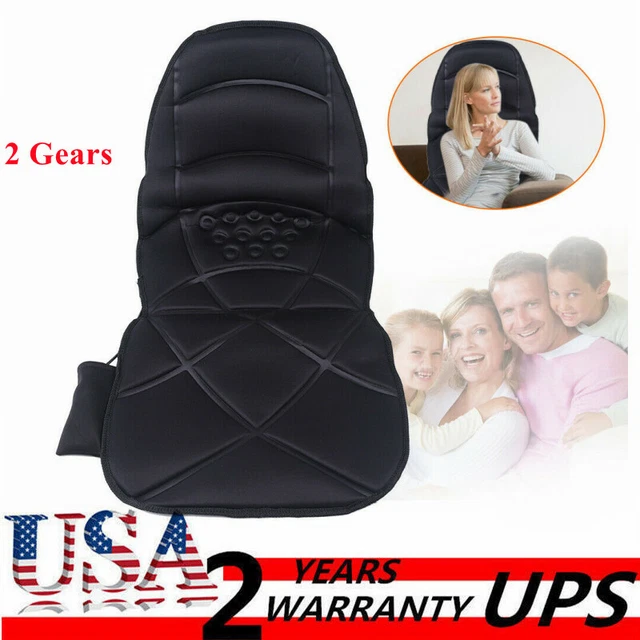 2 Modos Asiento de Masaje Cojín con Calefacción Espalda Cuello Cintura Masajeador Silla NUEVO