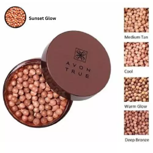 Avon True Colour Bronzing Pearls warm, cool, medium tan, sunset glow