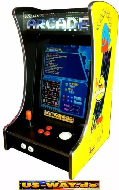 G288P Classic Arcade TV Video Spielautomat Bartop Thekengerät 19" LCD Bildschirm 2