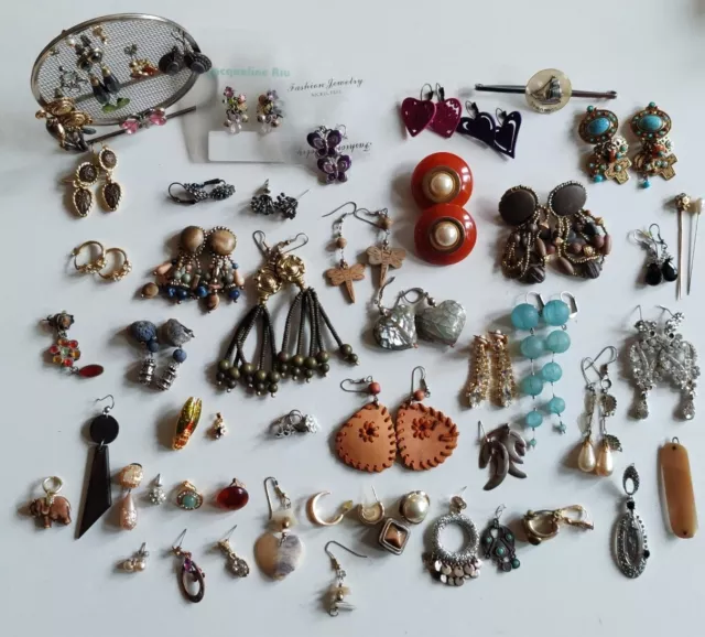 Gros Lot Bijoux fantaisie Surtout Des Boucles D'oreilles 422 grammes