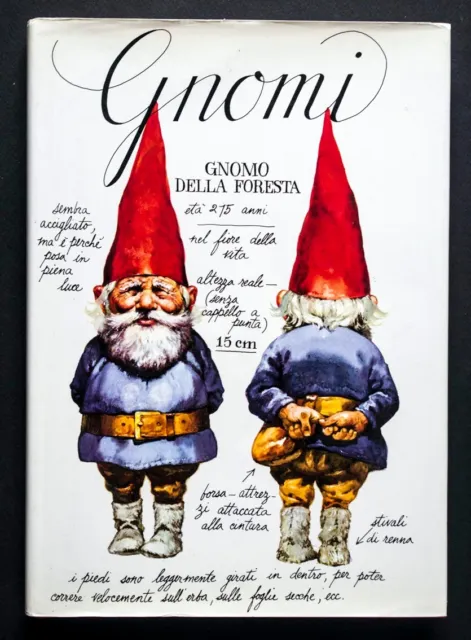 Gnomi Gnomo della foresta 1987 Fantasy  Letteratura ragazzi Libro Illustrato