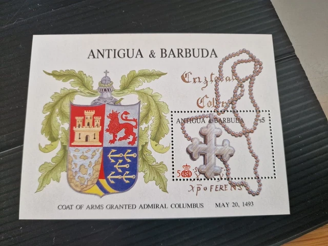 Antigua And Barbuda 1988 Sg Ms1180 500Th Of Columbus Set Of 2 Sheets  Mnh